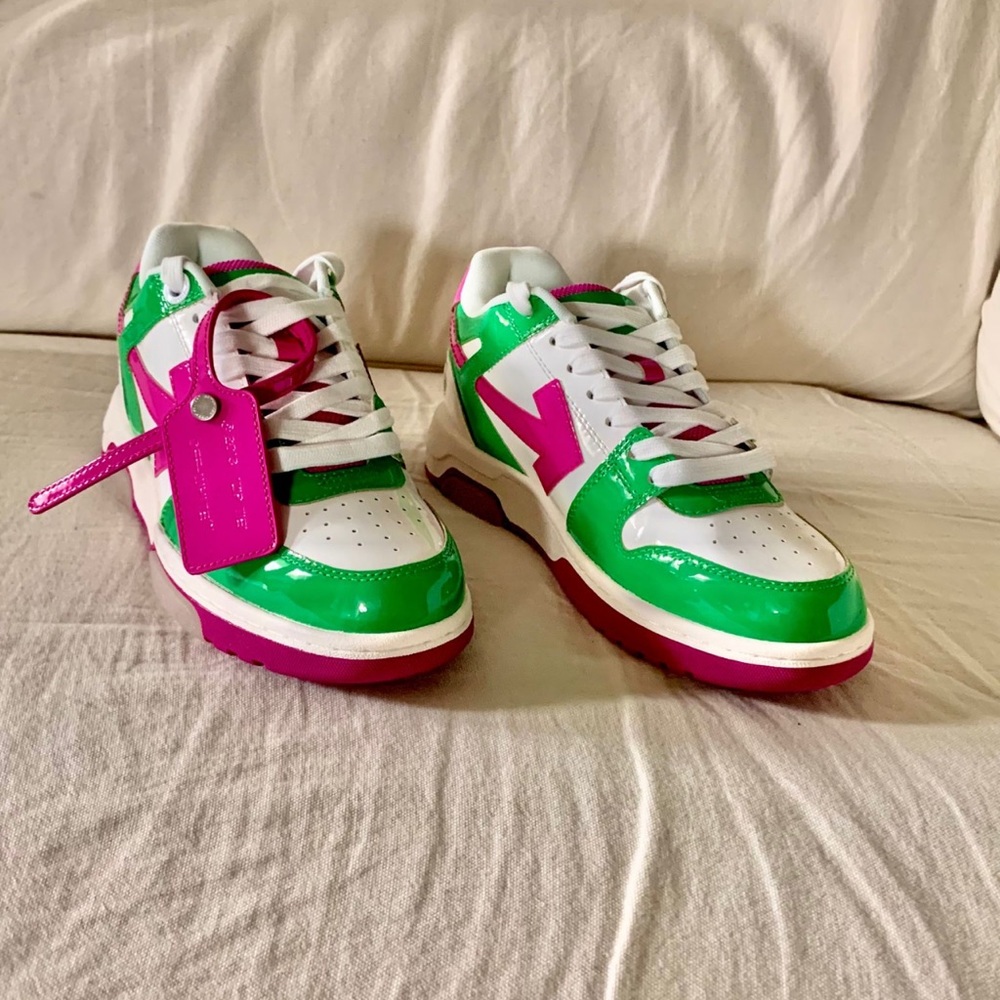 Off White leather sneakers